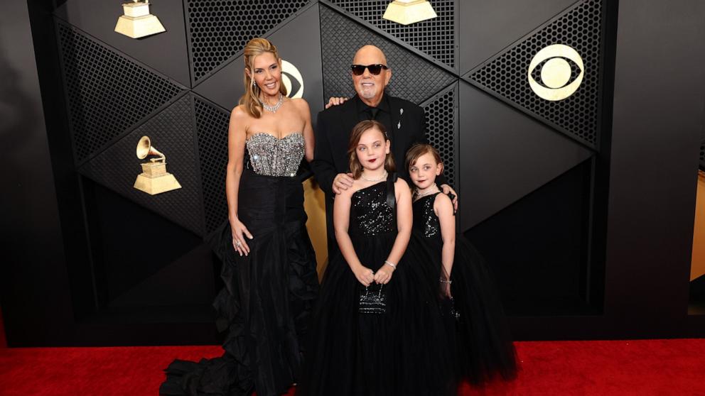 PHOTO: Alexis Roderick, Billy Joel, Della Joel and Remy Joel attend the 66th GRAMMY Awards at Crypto.com Arena on Feb. 4, 2024 in Los Angeles.