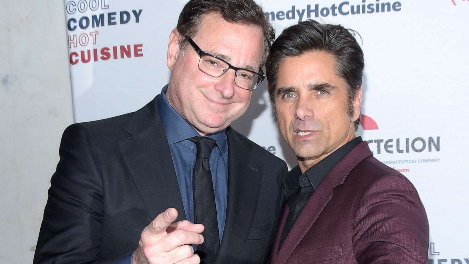 PHOTO: Bob Saget and John Stamos attend Bob Saget's Cool Comedy Hot Cuisine presented by the Scleroderma Research Foundation at the Beverly Wilshire Four Seasons Hotel on April 25, 2019 in Beverly Hills.