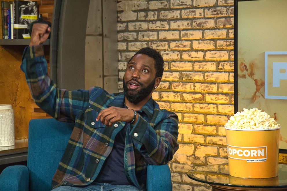 PHOTO: John David Washington appears on "Popcorn with Peter Travers" at ABC News studios, Sept. 25, 2018, in New York City.