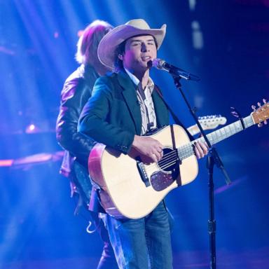 PHOTO: John Foster on “American Idol” on May 12, 2025.