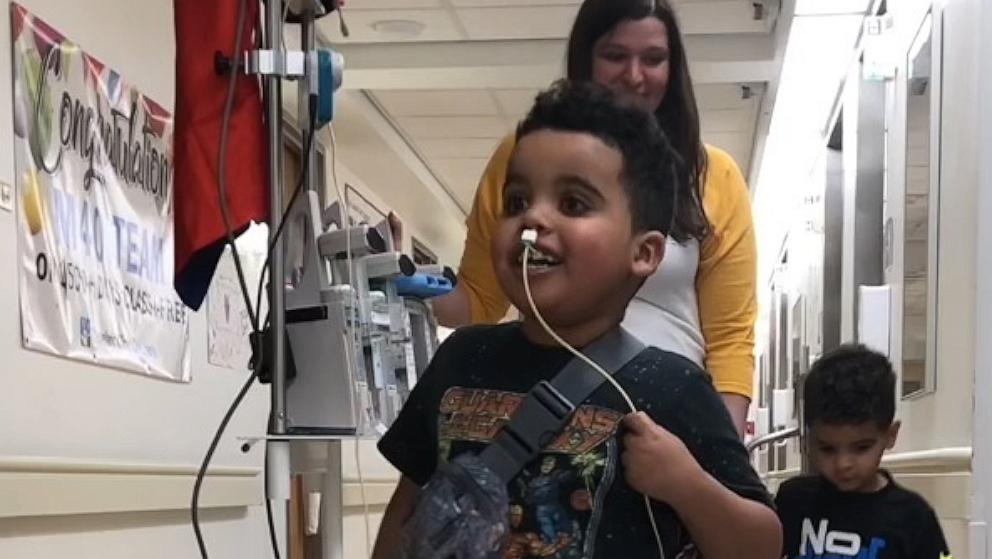 PHOTO: After 6-year-old John-Henry learned he would be getting a new heart, he couldn’t resist telling all of his friends and staffers at Cleveland Clinic Children’s.