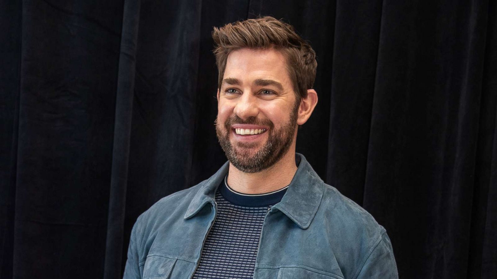 PHOTO: In this March 8, 2020, file photo, John Krasinski is shown at a press conference in New York.