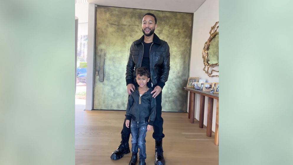 John Legend shares adorable video with 'mini-me' son Miles - ABC News