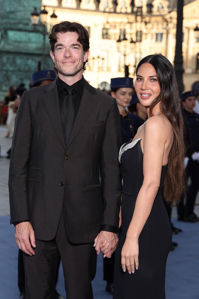 PHOTO: John Mulaney and Olivia Munn attend Vogue World: Paris at Place Vendome on June 23, 2024 in Paris.