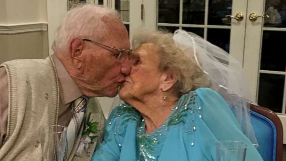 PHOTO: John Cook Sr., 100 and Phyllis Cook, 103, held an Aug. 26, 2019, wedding reception at the assisted living facility where they met.