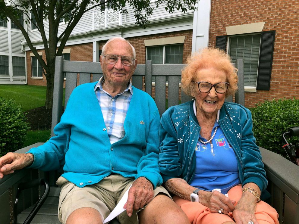 PHOTO: John Cook Sr., 100 and Phyllis Cook, 103, met and fell in love at Kingston Residence of Sylvania in Ohio.