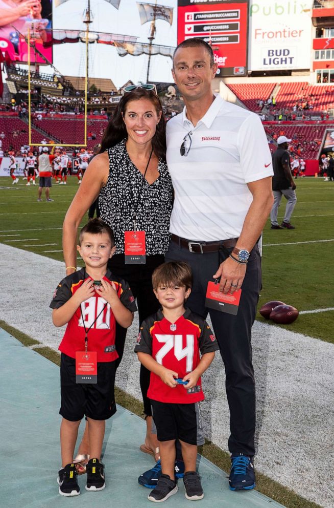 PHOTO: John and Kristen Spytek pose with their sons Jack and Tommy.