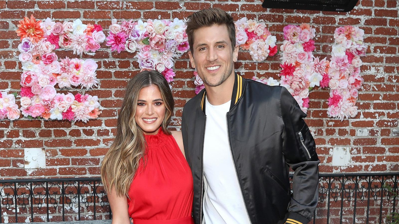 PHOTO: In this June 27, 2018, file photo, Joelle Fletcher and Jordan Rodgers attend an event in Los Angeles.