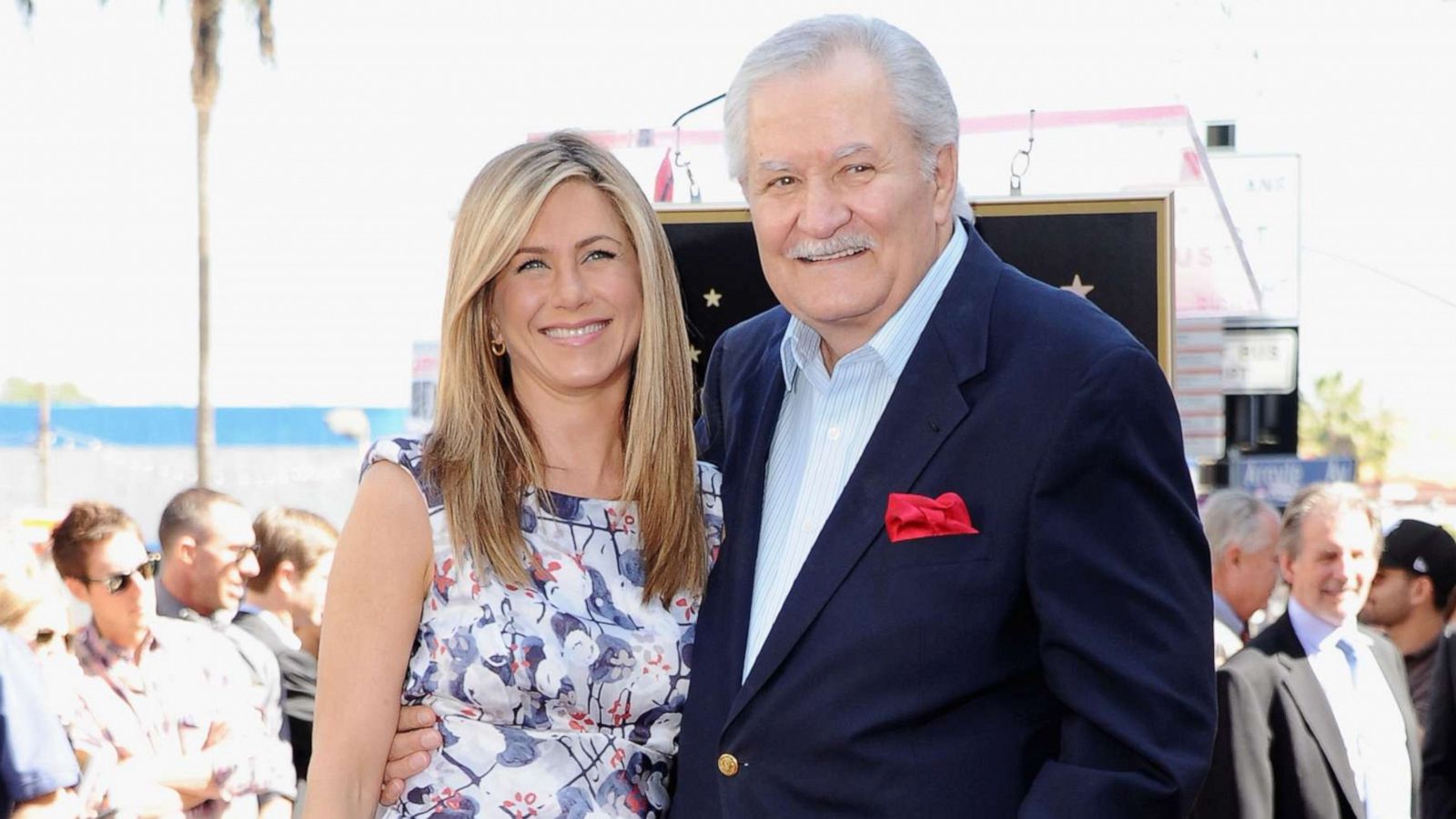 PHOTO: Jennifer Aniston and her father John Aniston at The Hollywood Walk Of Fame, Feb. 22, 2012, in Los Angeles.