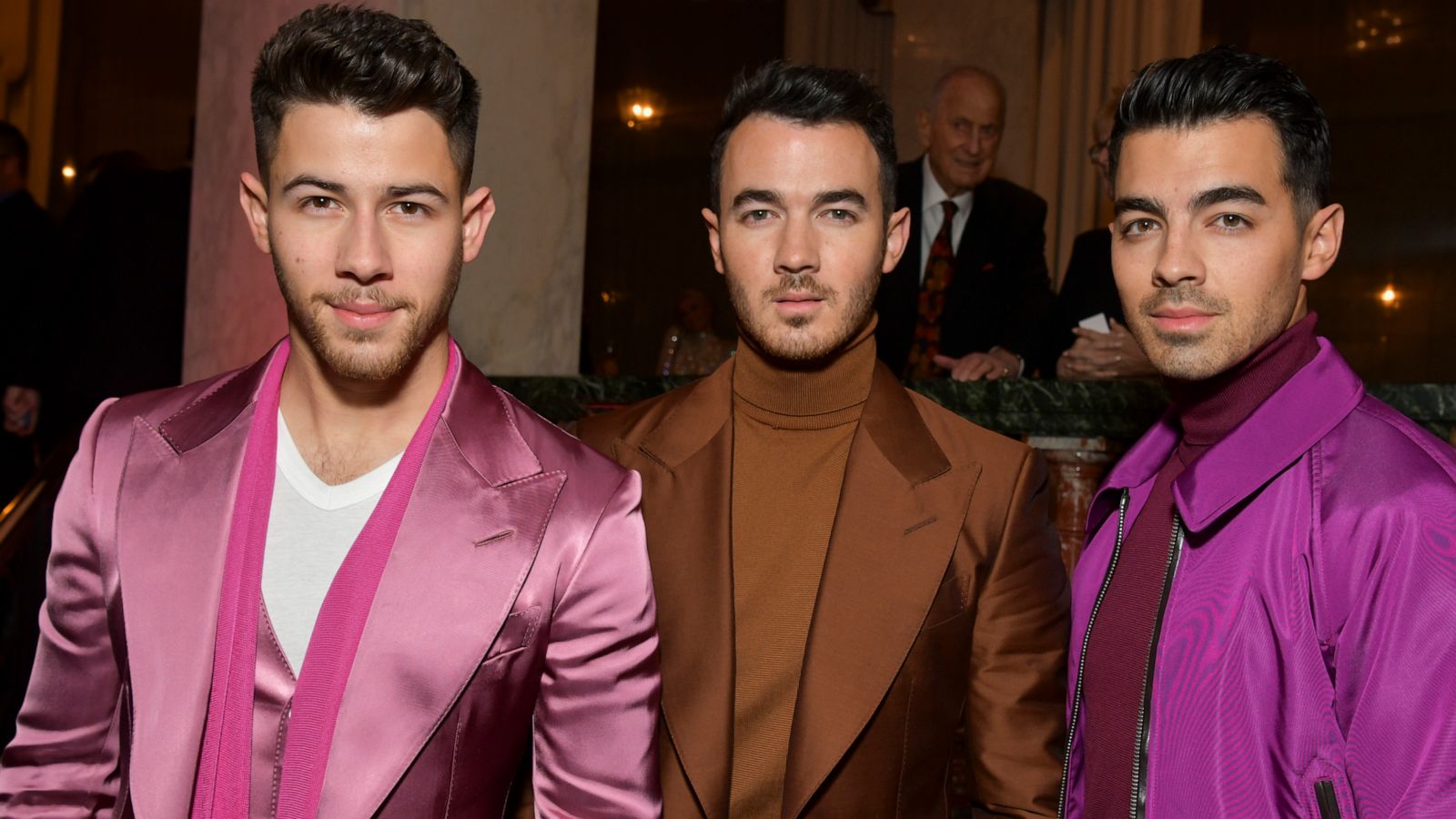 PHOTO: Nick Jonas, Kevin Jonas, and Joe Jonas of the Jonas Brothers at Beverly Wilshire, A Four Seasons Hotel, Feb. 27, 2020, in Beverly Hills, Calif.