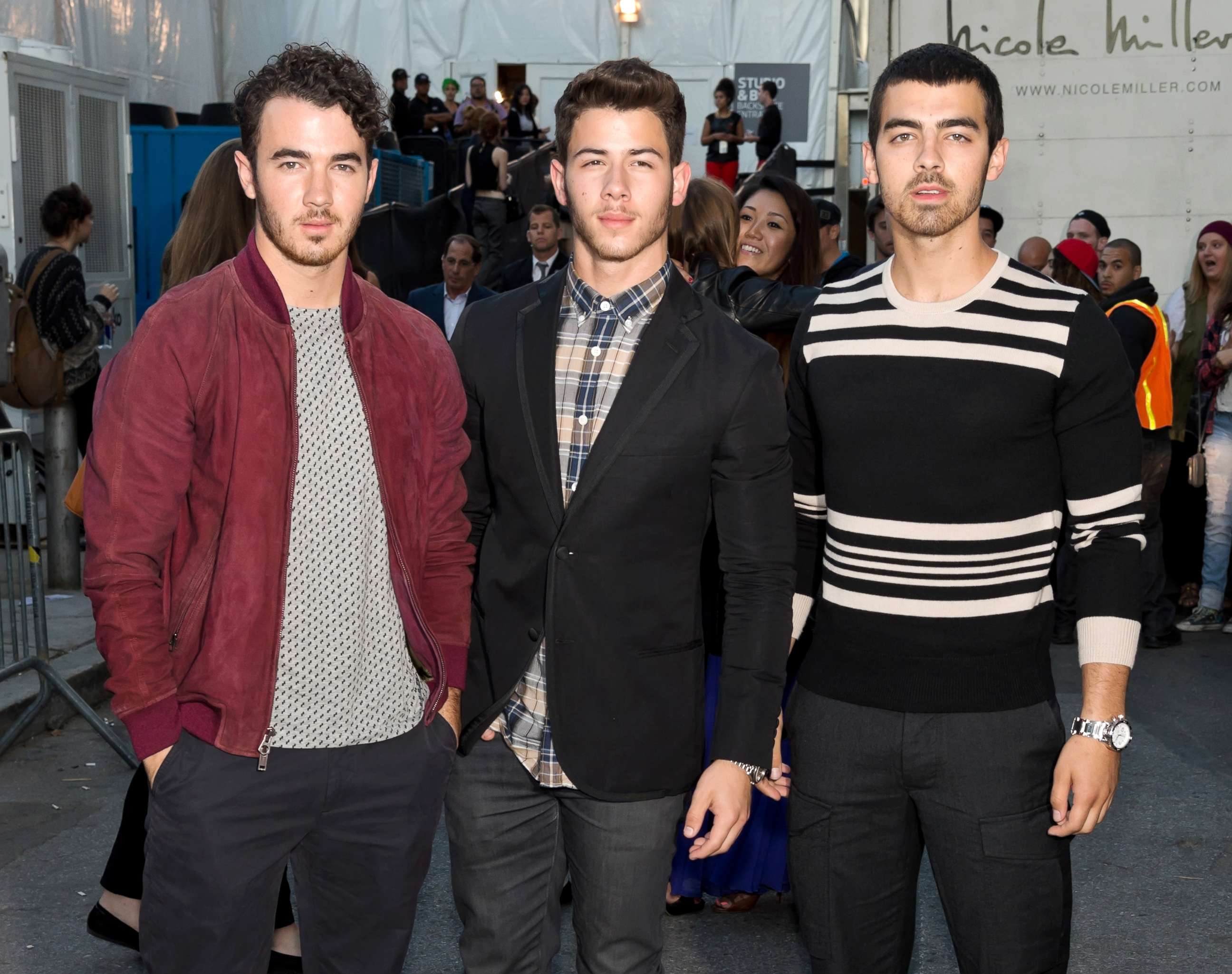 PHOTO: From left, Kevin Jonas, Nick Jonas and Joe Jonas of Jonas Brothers attend an event on Sept. 6, 2013, in New York City.