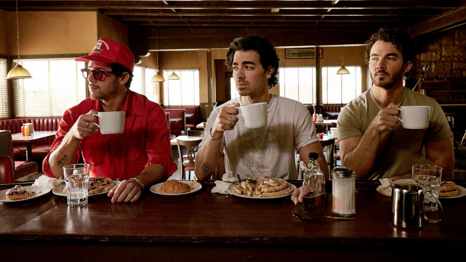 PHOTO: Jonas Brothers release their new single "Waffle House" from their upcoming record "The Album."