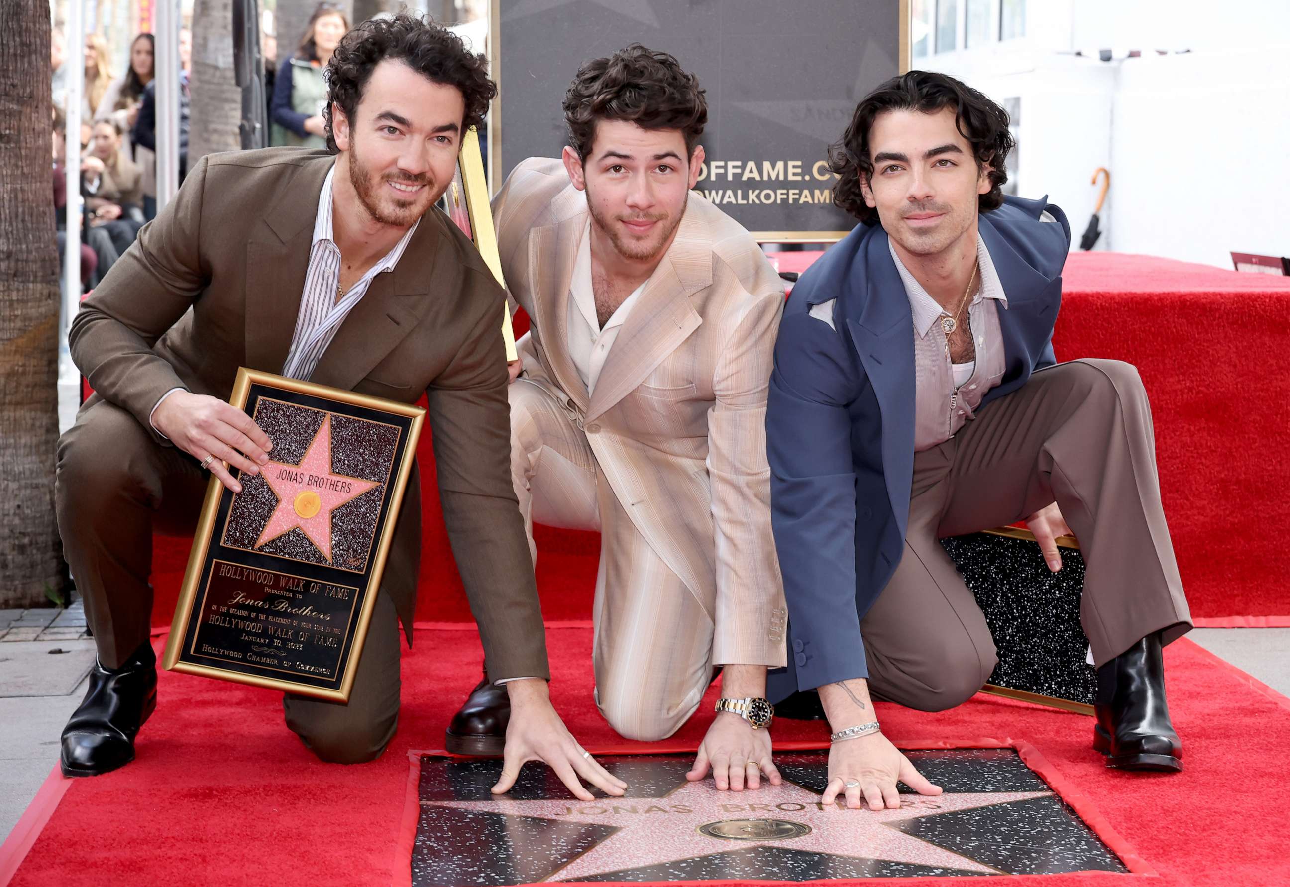 Jonas Brothers inducted into Hollywood Walk of Fame with their wives by  their sides - ABC News
