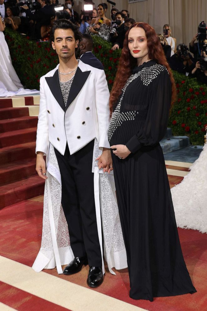PHOTO: Joe Jonas and Sophie Turner attend The 2022 Met Gala Celebrating "In America: An Anthology of Fashion" at The Metropolitan Museum of Art, May 2, 2022, in New York.