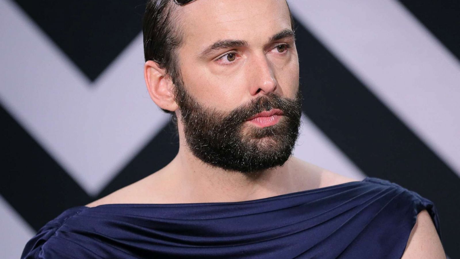 PHOTO: Jonathan Van Ness speaks onstage at IMDb LIVE Presented By M&M'S At The Elton John AIDS Foundation Academy Awards Viewing Party on Feb. 09, 2020, in Los Angeles.