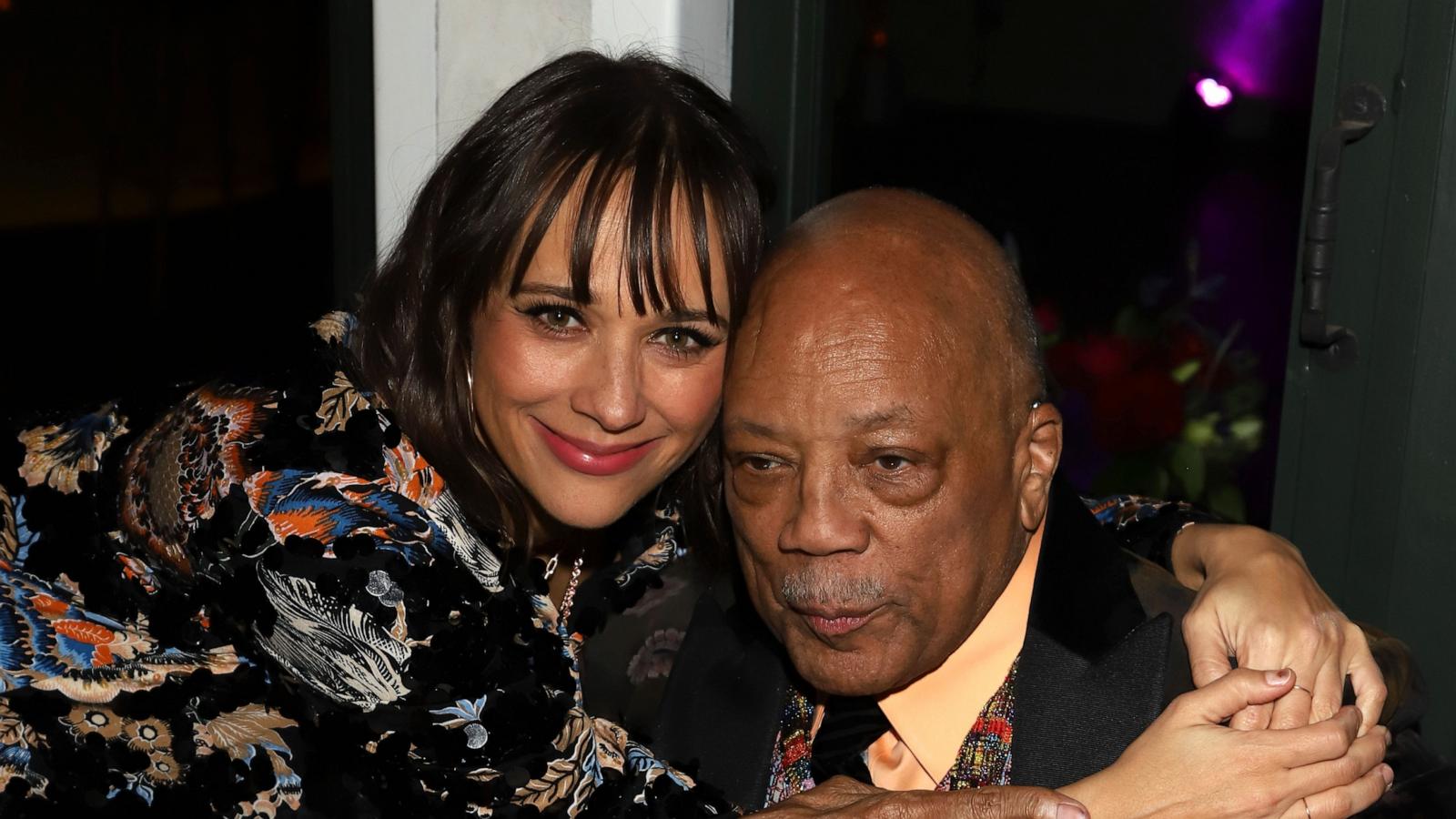 PHOTO: Rashida Jones and Quincy Jones attend Common's 5th Annual Toast to the Arts at Ysabel on Feb. 22, 2019 in West Hollywood, Calif.