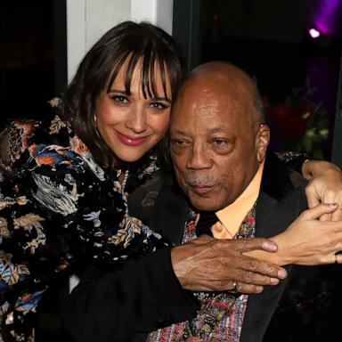 PHOTO: Rashida Jones and Quincy Jones attend Common's 5th Annual Toast to the Arts at Ysabel on Feb. 22, 2019 in West Hollywood, Calif.