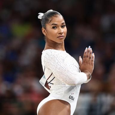 PHOTO: Jordan Chiles of Team United States competes in the Artistic Gymnastics Women's Floor Exercise Final on day ten of the Olympic Games Paris 2024 at Bercy Arena, Aug. 5, 2024, in Paris.