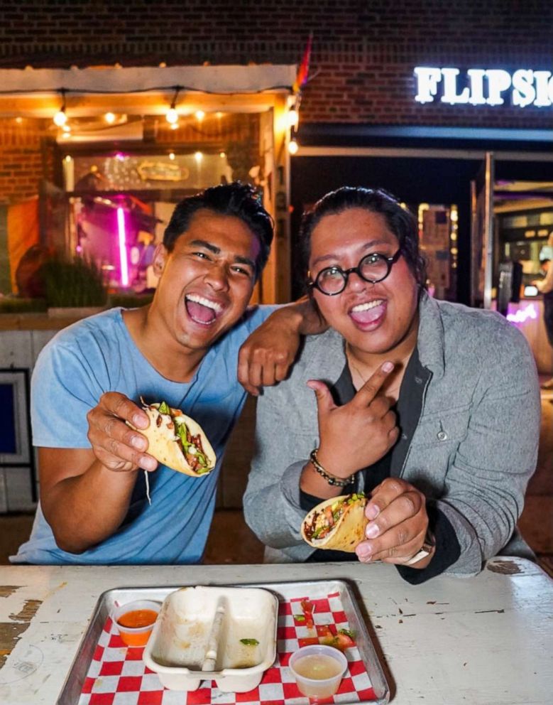 PHOTO: Jordan Andino and David Labuguen at Flip Sigi to introduce the new TT Taco.