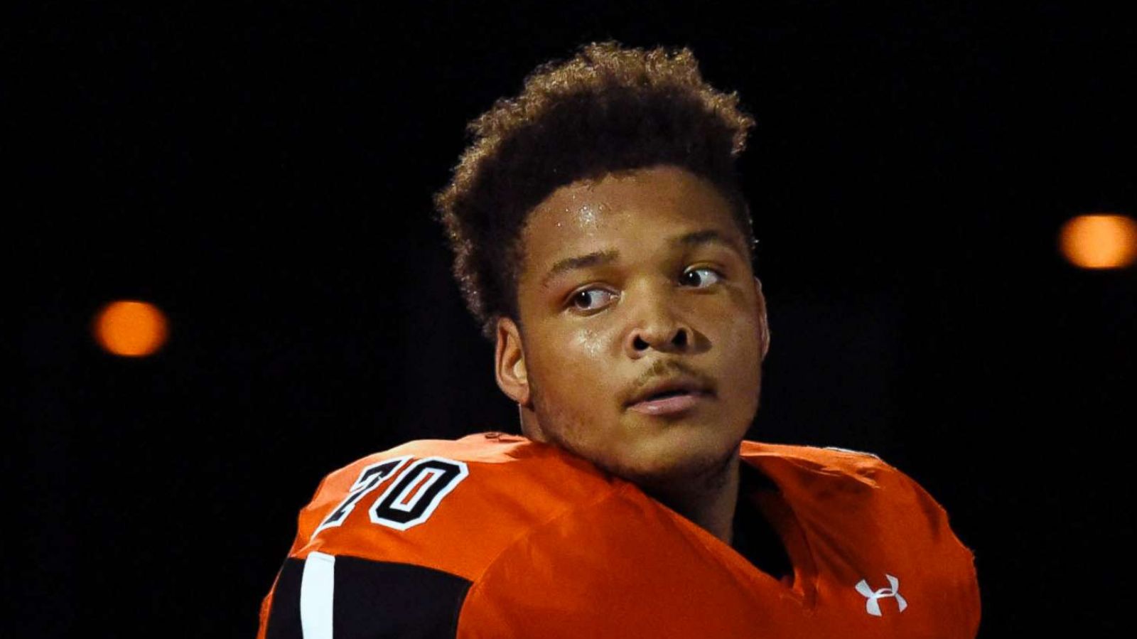 PHOTO: In a Sept. 16, 2016 file image, lineman Jordan McNair of McDonogh High School, with the University of Maryland, died June 13, 2018, two weeks after collapsing during a team workout.