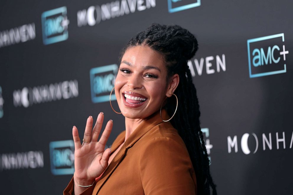 PHOTO: Jordin Sparks attends the "Moonhaven" premiere, June 28, 2022, in West Hollywood, Calif.