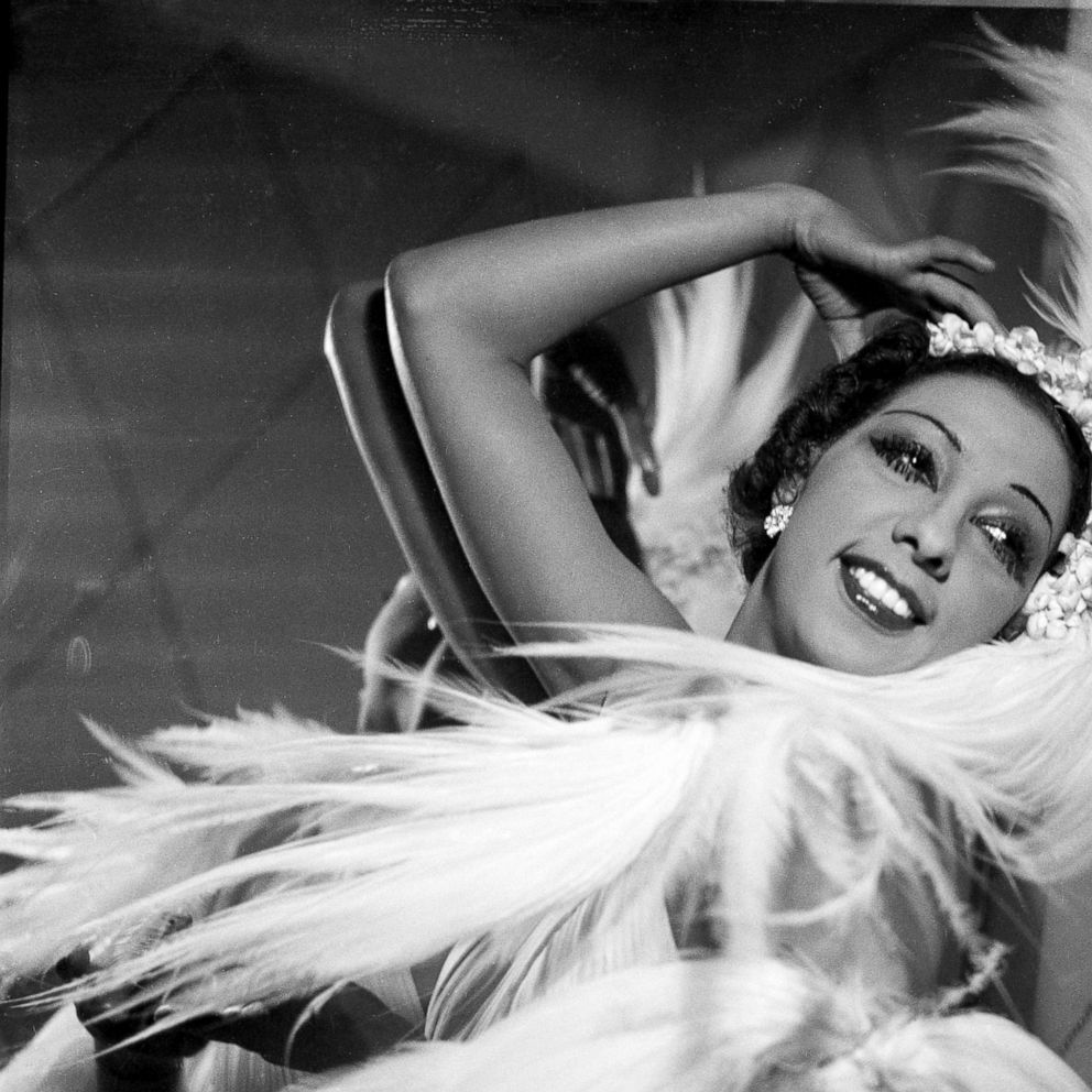 PHOTO: Josephine Baker poses before a show.