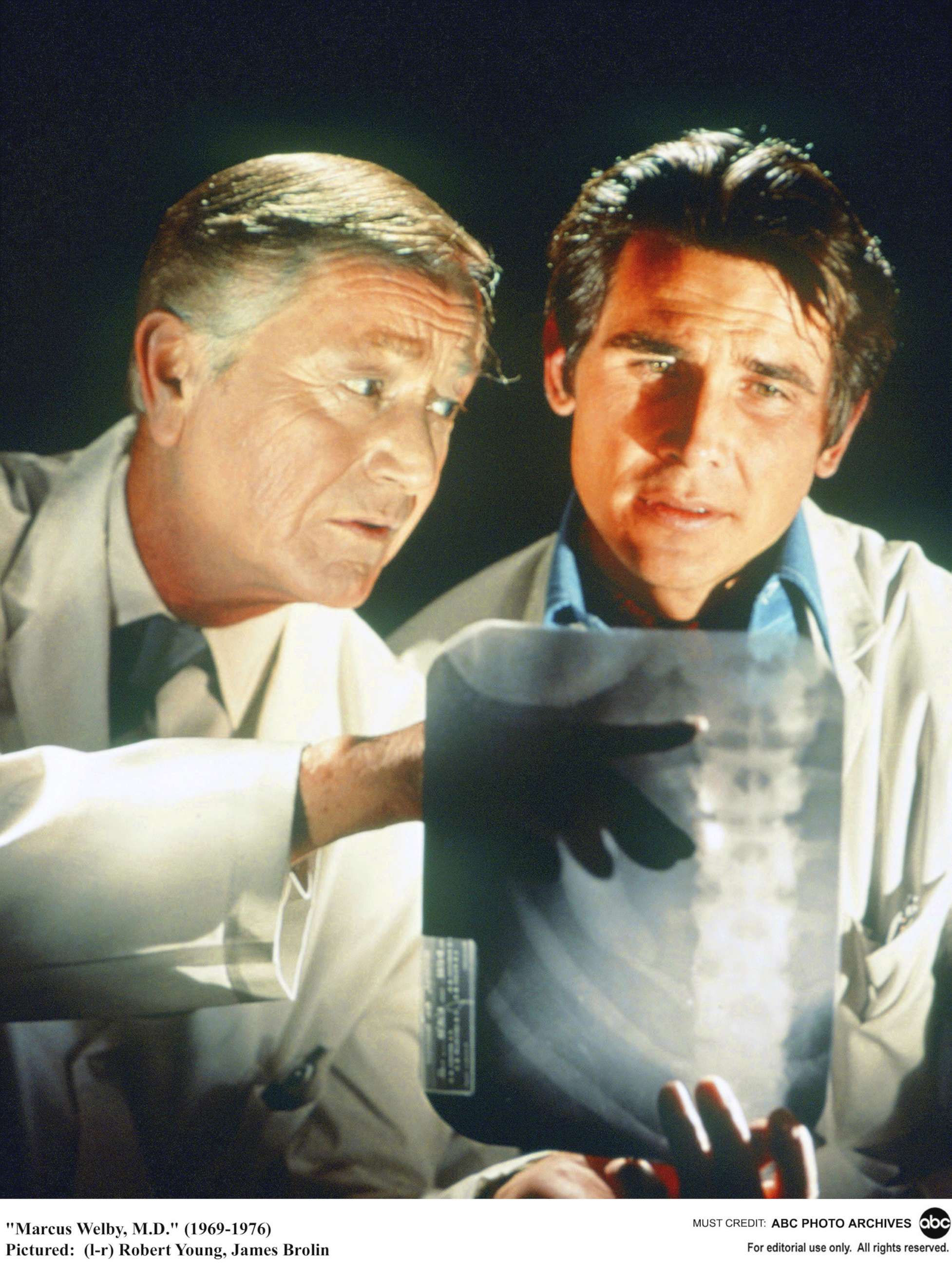 PHOTO: Robert Young and James Brolin are pictured in an image from "Marcus Welby, M.D.," circa 1971.