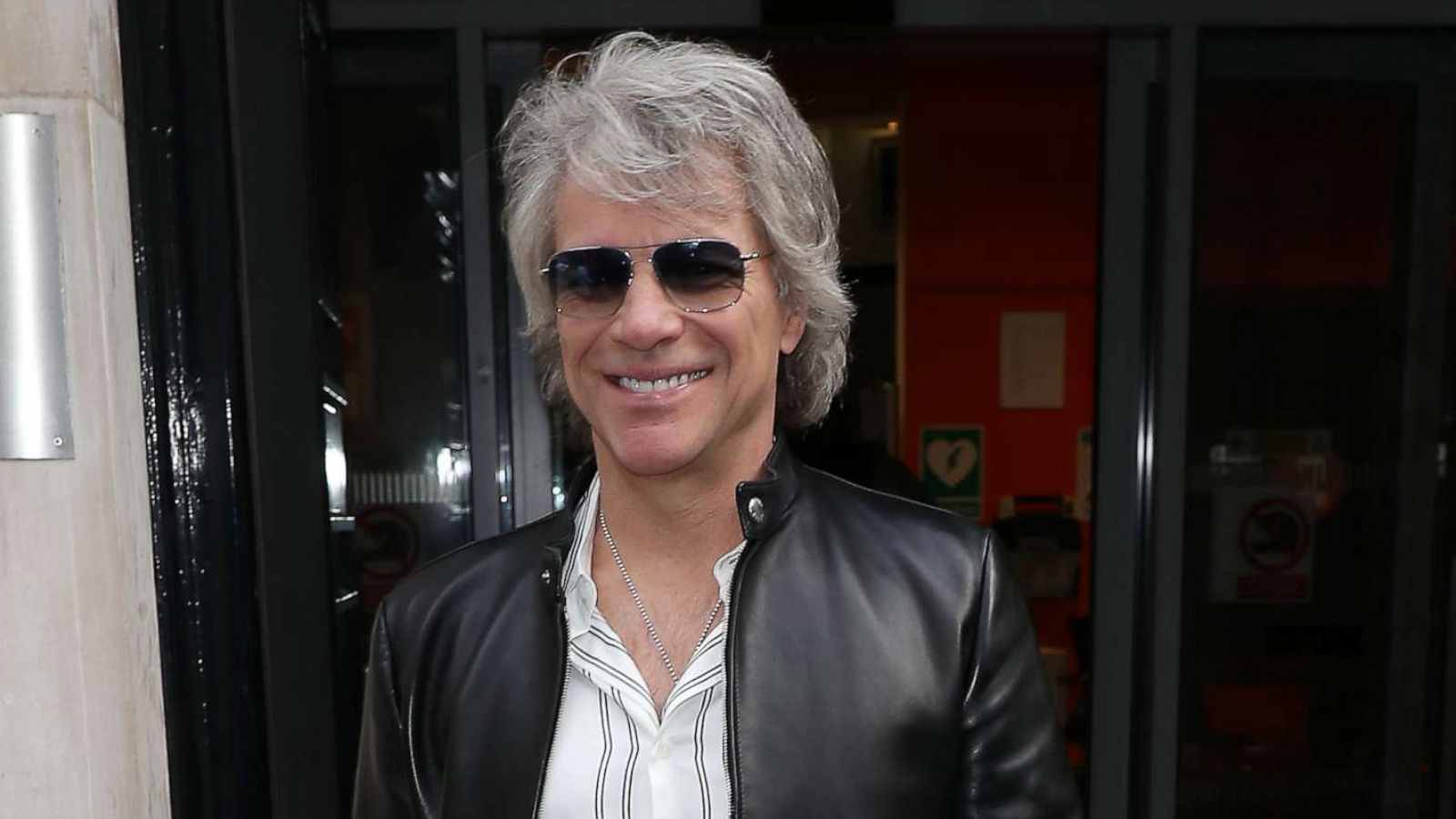 PHOTO: Jon Bon Jovi leaving BBC Radio 2 on Feb. 25, 2020 in London.