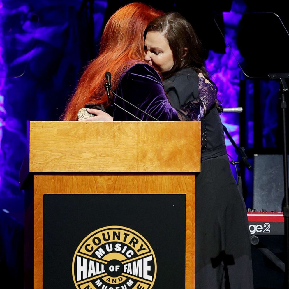 VIDEO: Naomi Judd's daughters tearfully accept Country Music Hall of Fame honor