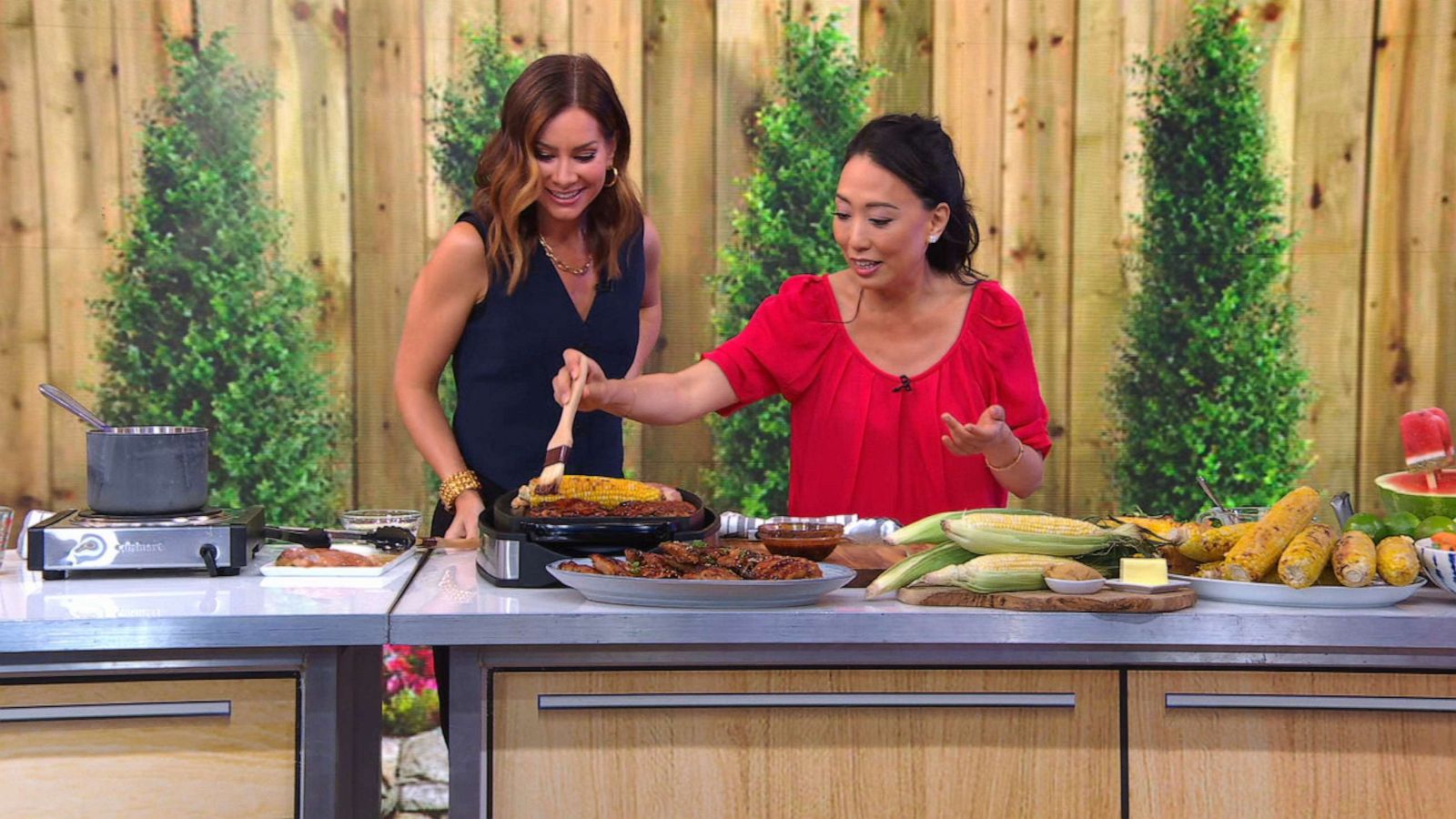 PHOTO: Korean American chef and restaurateur Judy Joo, a Food Network host and former judge on "The Next Iron Chef," joined "Good Morning America" to share barbecue recipes.