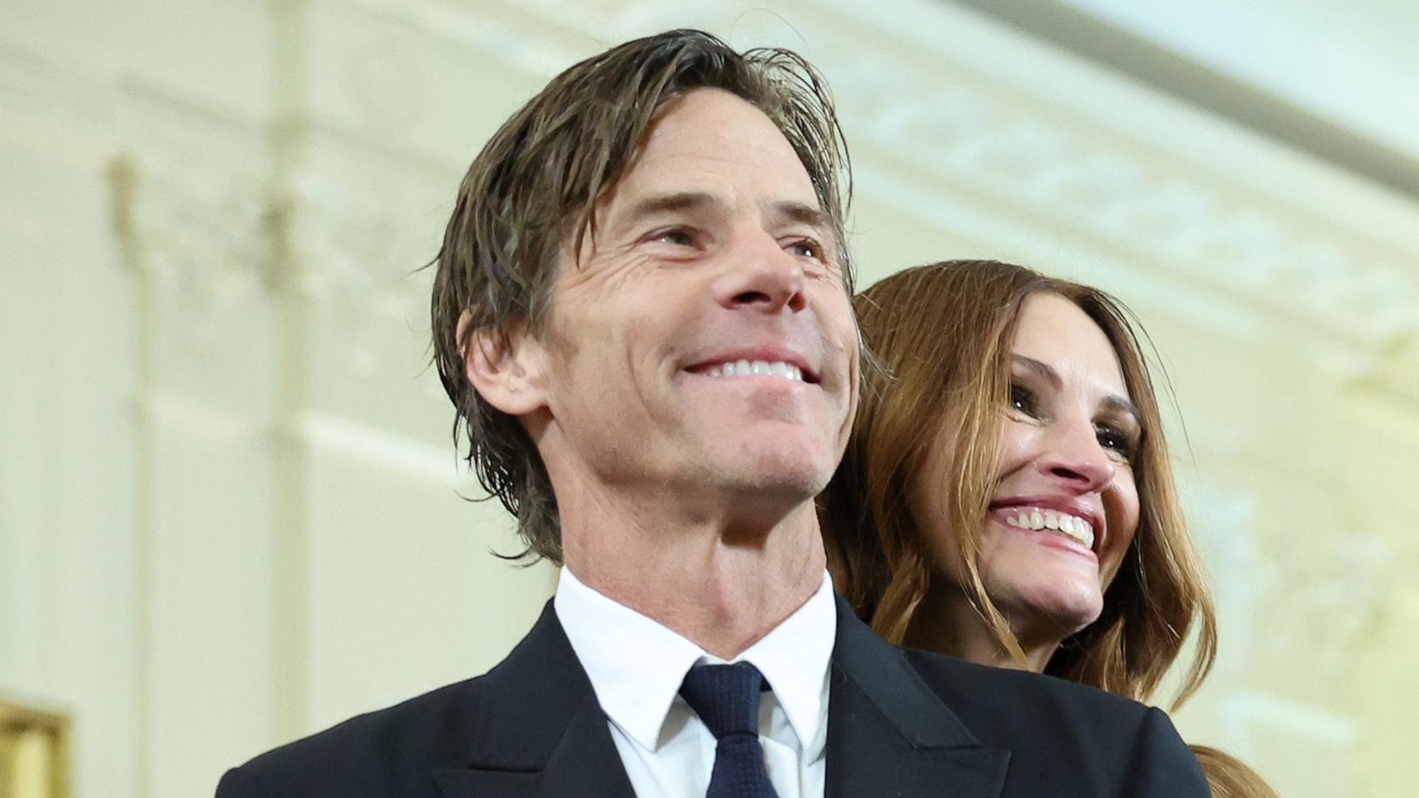 PHOTO: In this Dec. 4, 2022, file photo, actress Julia Roberts and her husband cinematographer Daniel Moder attend a reception for the 2022 Kennedy Center honorees at the White House, on December 4, 2022, in Washington, D.C.