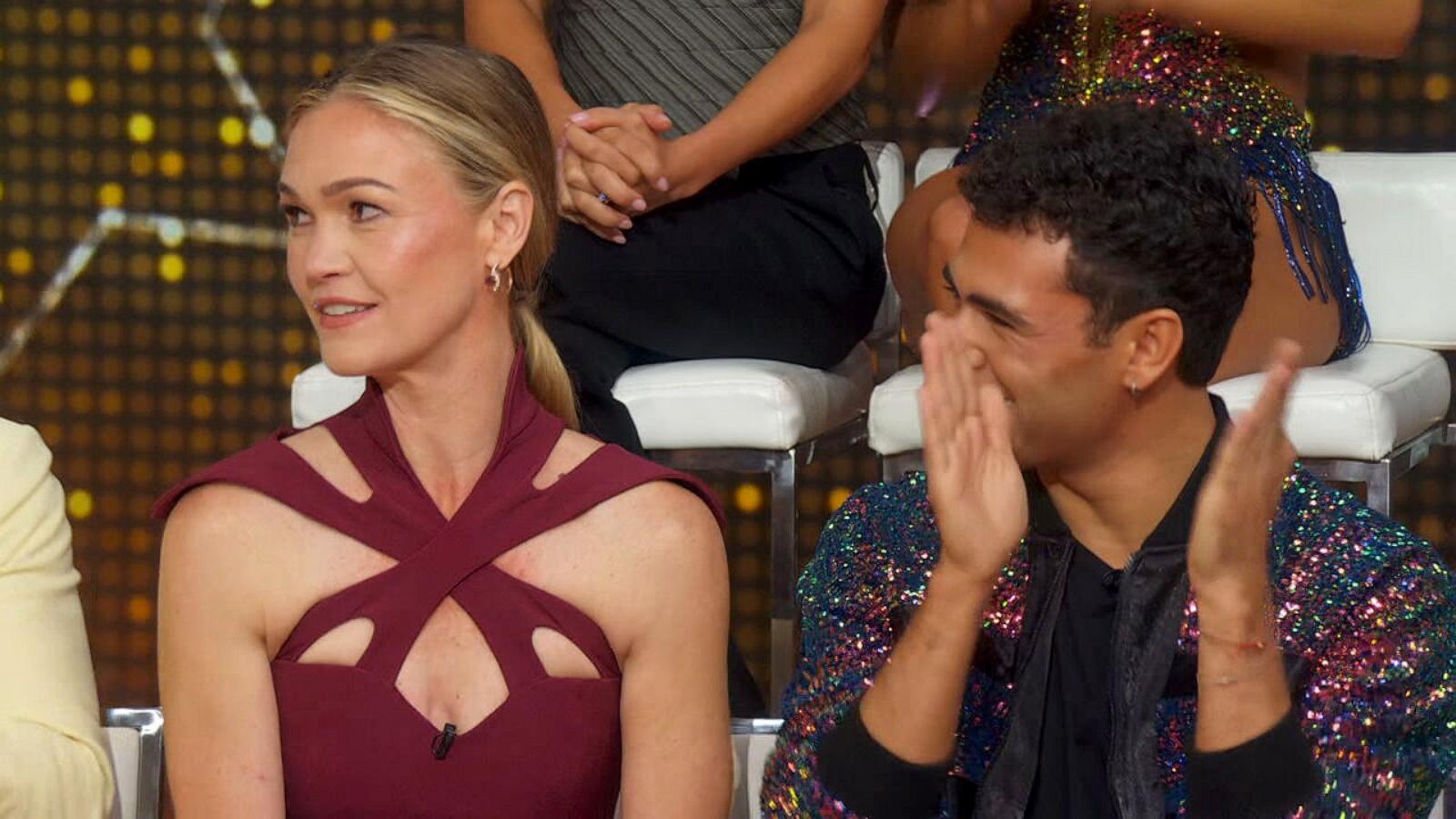 PHOTO: Actress Julia Stiles discusses joining season 35 of "Dancing With the Stars" on "Good Morning America" on Sept. 2, 2026.