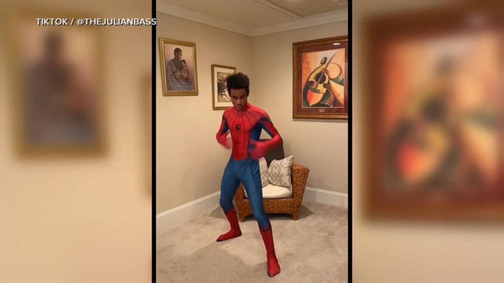 PHOTO: Julian Bass, 20, made a viral TikTok of his favorite superheroes that caught the attention of Disney CEO and Marvel co-President.