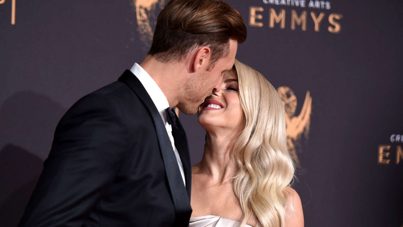 PHOTO: In this file photo, Julianne Hough and Brooks Laich arrive at the Creative Arts Emmy Awards at the Microsoft Theater on Sept. 9, 2017, in Los Angeles.