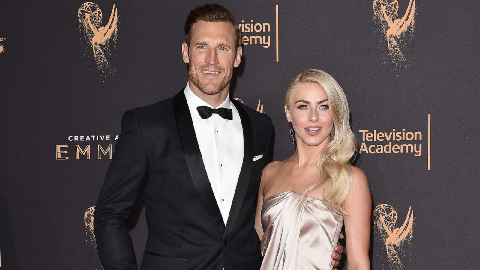 PHOTO: In this Sept. 9, 2017, file photo, Julianne Hough and Brooks Laich arrive at the 2017 Creative Arts Emmy Awards at Microsoft Theater in Los Angeles.