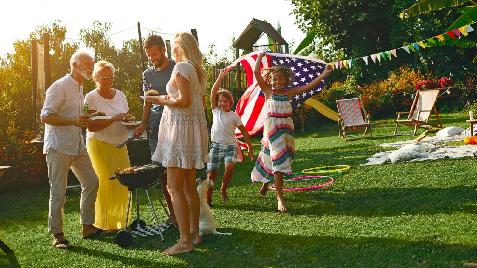 PHOTO: A family gathers for a barbecue picnic to celebrate the 4th of July, in this stock photo.