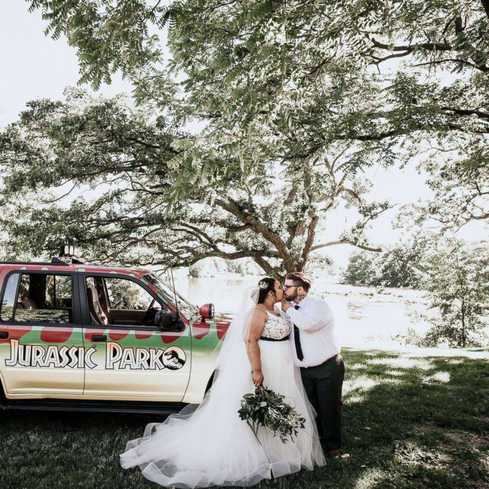VIDEO: This couple's Jurassic Park-themed wedding is a must-see