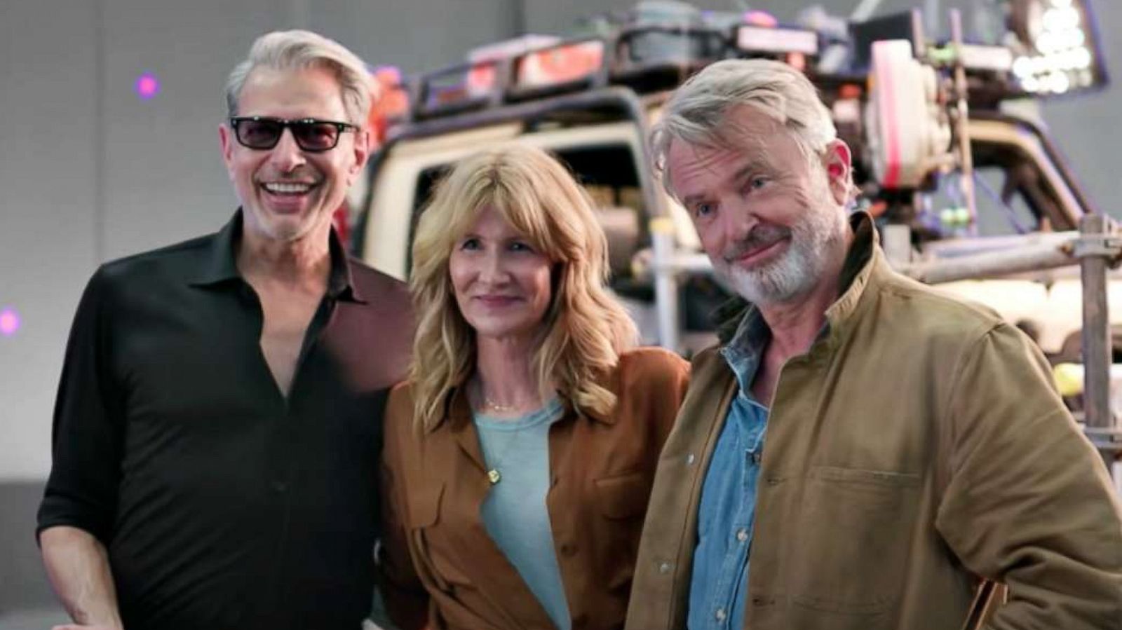 PHOTO: Laura Dern, Sam Neil, and Jeff Goldblum in "Jurassic World Dominion."