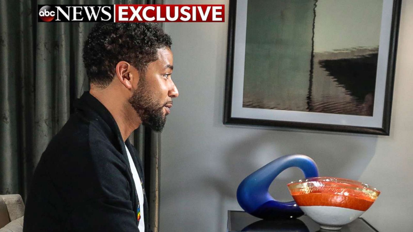 PHOTO: Jussie Smollett speaks with ABC News' Robin Roberts, Feb. 13, 2019.