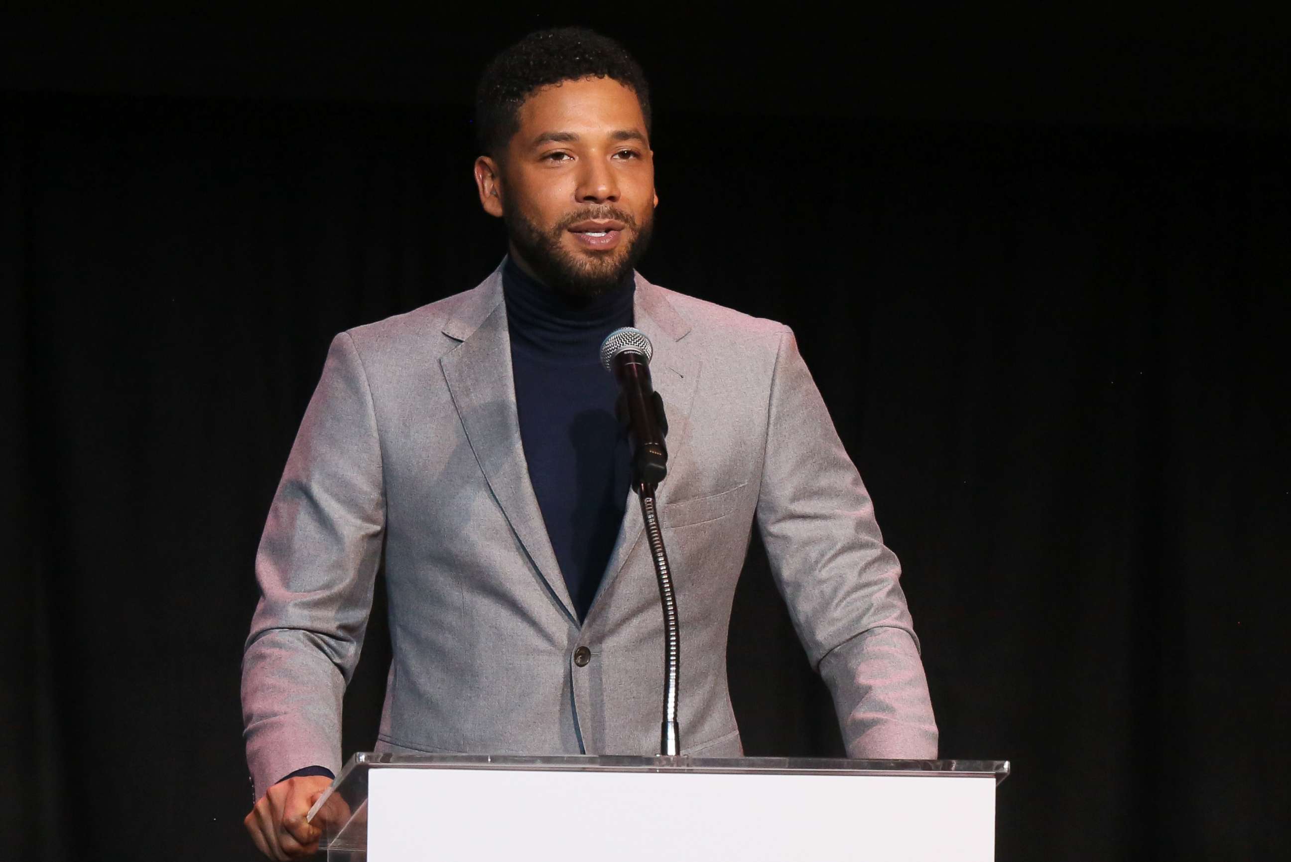 PHOTO: Jussie Smollett speaks at the Children's Defense Fund California's 28th Annual Beat The Odds Awards on Dec. 6, 2018 in Los Angeles.