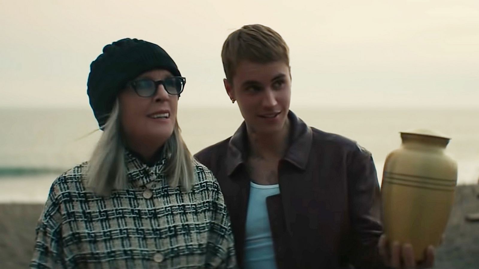 PHOTO: Diane Keaton appears with Justin Bieber in a video for Bieber's song, "Ghost," released on Oct. 8, 2021.