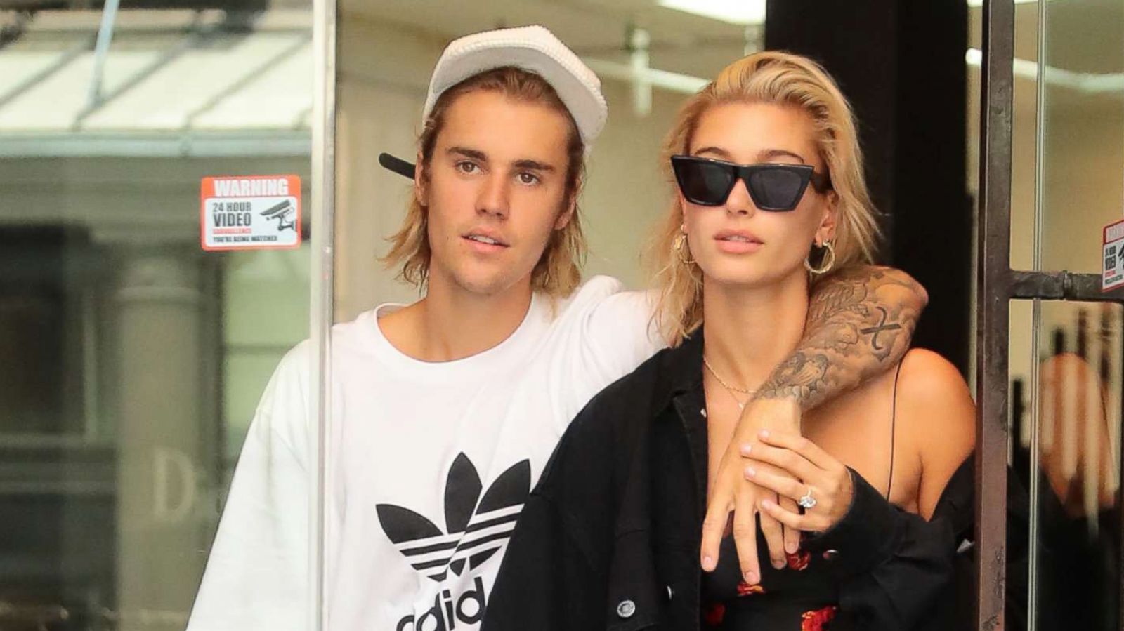 PHOTO: Justin Bieber and Hailey Baldwin are seen on July 27, 2018 in New York City.