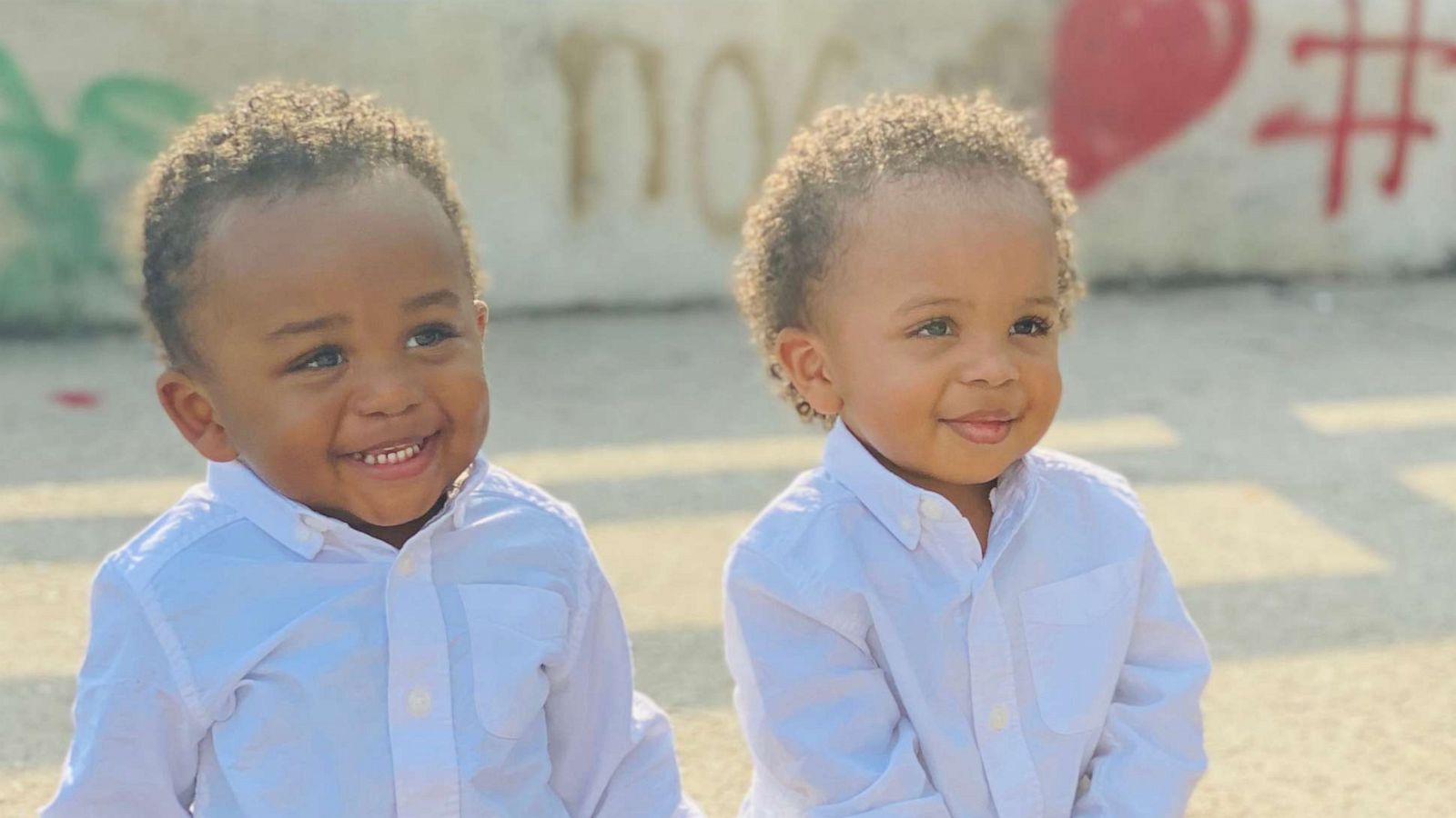 black boy and girl twins