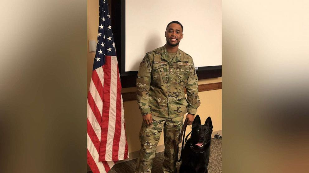 VIDEO: Staff sergeant reunites with retired military dog 