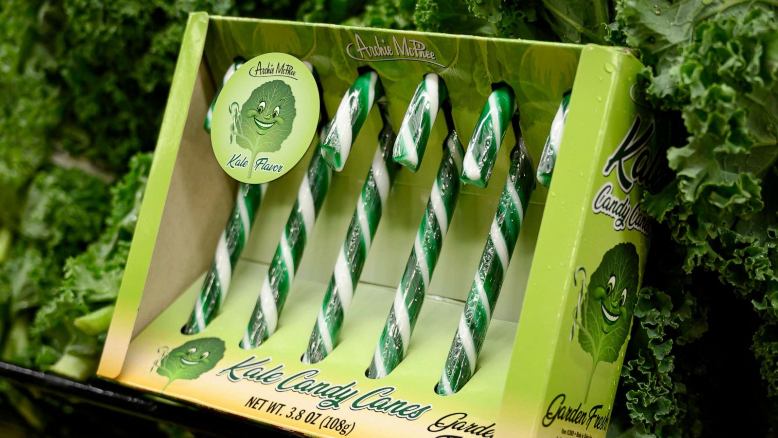 PHOTO: Kale Candy Canes from Archie McPhee.