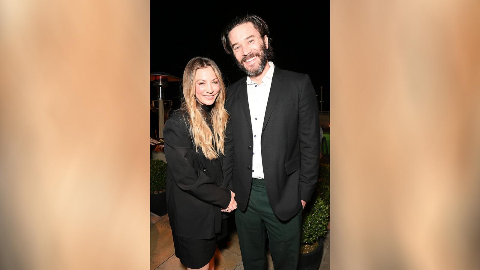 PHOTO: Kaley Cuoco and Tom Pelphrey attend "Lawmen: Bass Reeves" Los Angeles Party at Sunset Tower Hotel, Dec. 1, 2023, in Los Angeles.