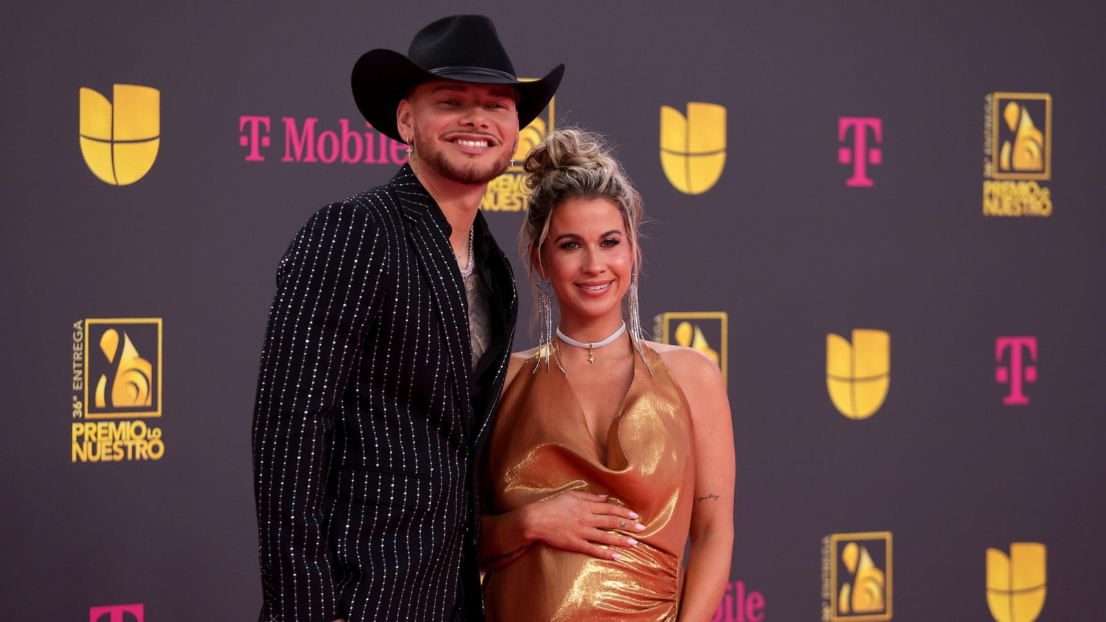 PHOTO: Kane Brown and Katelyn Jae Brown attend Univision's 36th Premio Lo Nuestro at Kaseya Center, Feb. 22, 2024, in Miami, Florida.