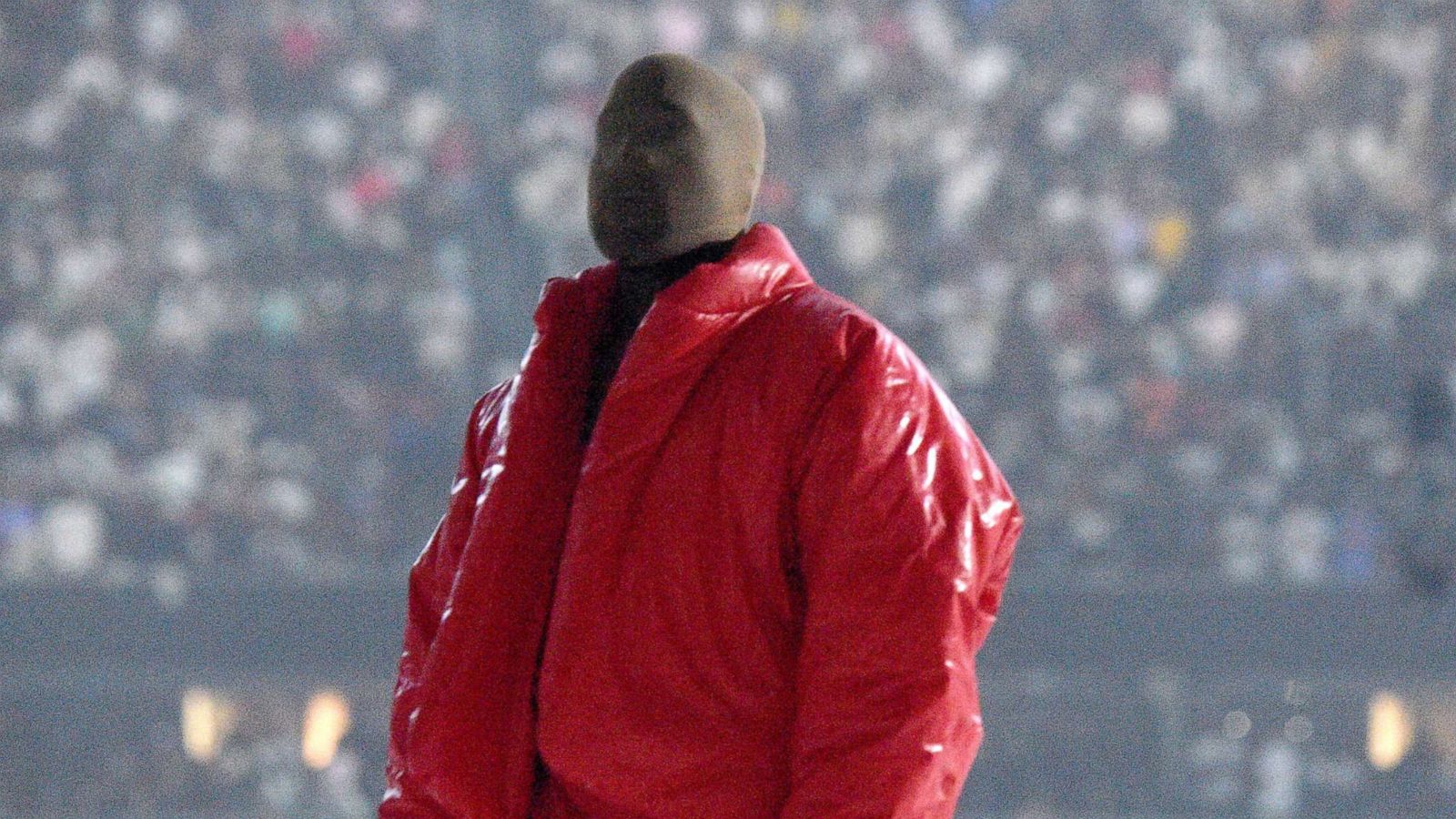 PHOTO: Kanye West is seen at "DONDA by Kanye West" listening event at Mercedes-Benz Stadium, July 22, 2021 in Atlanta.