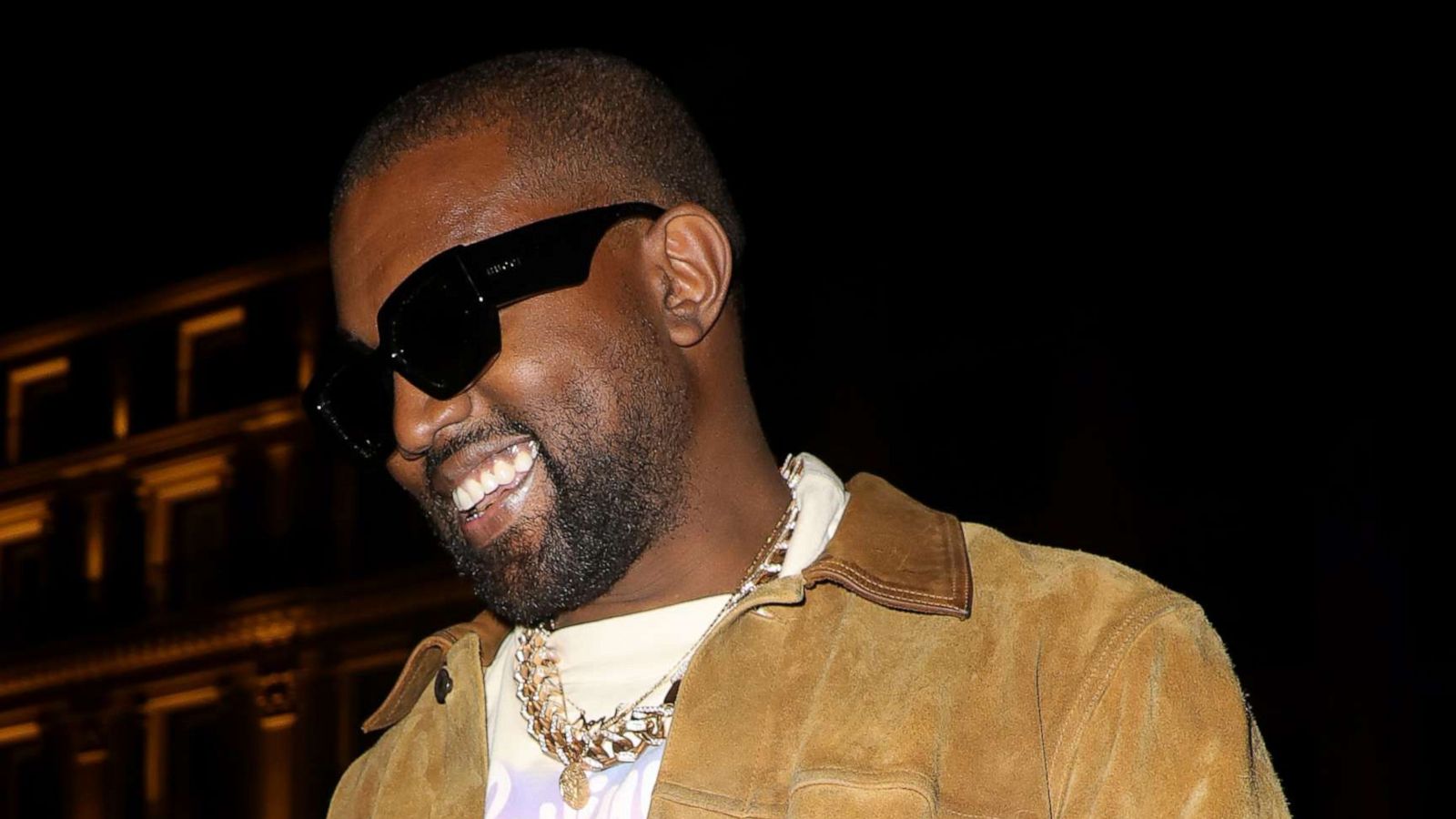 PHOTO: Kanye West is seen leaving a restaurant after his show, March 02, 2020 in Paris.