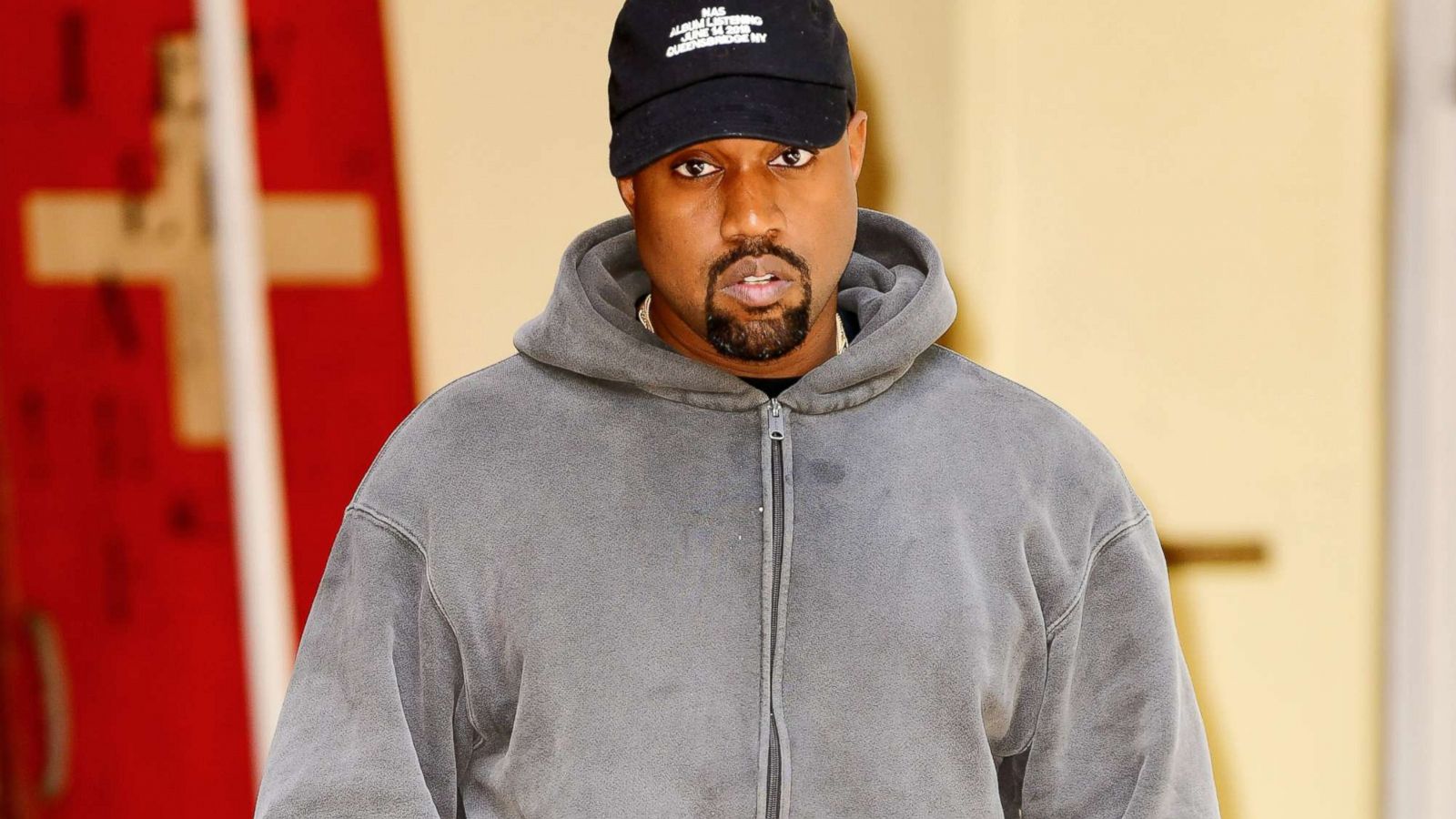 PHOTO: Kanye West leaves a restaurant on June 15, 2018, in New York City.